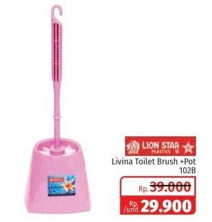 Promo Harga LION STAR Livina Sikat Toilet 102B  - Lotte Grosir