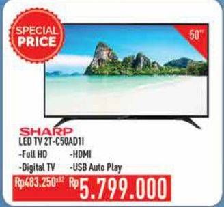 Promo Harga SHARP 2T-C50AD1i Full-HD 50"  - Hypermart