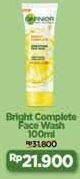 Promo Harga GARNIER Bright Complete Face Wash 100 ml - Alfamidi