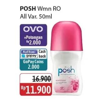 Promo Harga Posh Deo Roll On All Variants 50 ml - Alfamidi
