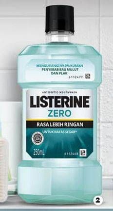 Promo Harga LISTERINE Mouthwash Antiseptic 250 ml - Guardian