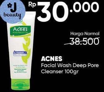 Promo Harga ACNES Facial Wash Deep Pore Cleanser 100 gr - Guardian