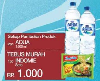 Promo Harga AQUA Air Mineral 1500 ml - Yogya
