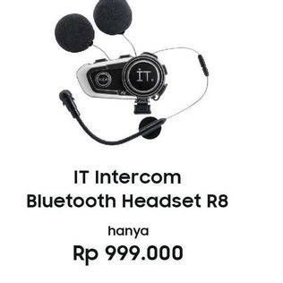 Promo Harga IT Intercom Bluetooth Headset R8  - Erafone