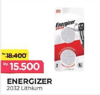 Promo Harga ENERGIZER Coin Battery ECR 2032 BP2  - Alfamart