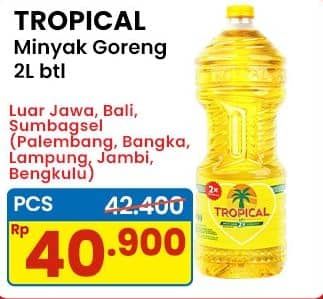 Promo Harga Tropical Minyak Goreng 2000 ml - Indomaret