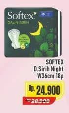 Promo Harga Softex Daun Sirih 36cm 18 pcs - Alfamart