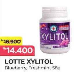 Promo Harga LOTTE XYLITOL Candy Gum Blueberry Mint, Fresh Mint 40 pcs - Alfamart