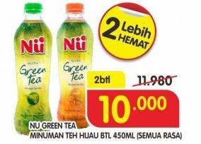Promo Harga NU Green Tea All Variants per 2 botol 450 ml - Superindo
