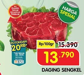 Promo Harga Daging Sengkel (Shankle) per 100 gr - Superindo