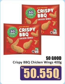 Promo Harga So Good Crispy BBQ Chicken Wings 400 gr - Hari Hari