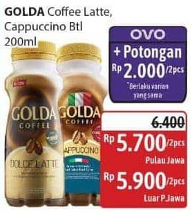 Promo Harga Golda Coffee Drink Cappucino, Dolce Latte 200 ml - Alfamidi