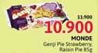 Promo Harga Monde Genji Pie Raisins, Strawberry 95 gr - Alfamidi