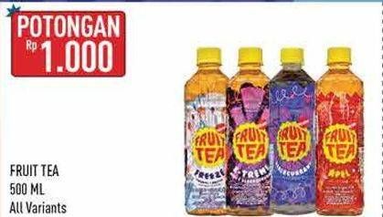 Promo Harga Sosro Fruit Tea All Variants 500 ml - Hypermart