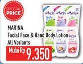 Promo Harga Marina Facial Face/Hand Body Lotion  - Hypermart