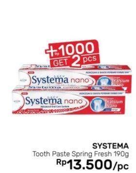 Promo Harga SYSTEMA Toothpaste Spring Fresh 190 gr - Guardian