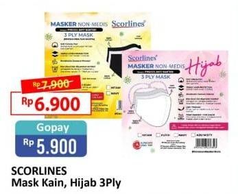 Promo Harga SCORLINES Masker Hijab  - Alfamart