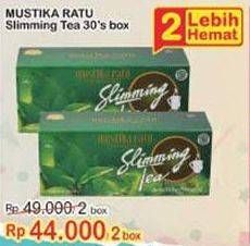 Promo Harga MUSTIKA RATU Slimming Tea per 2 box 30 pcs - Indomaret