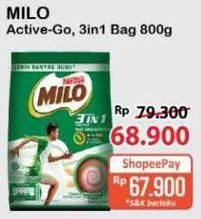 Promo Harga Milo ActivGo Reguler 800 gr - Alfamart