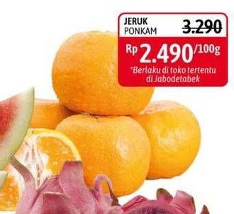 Promo Harga Jeruk Ponkam per 100 gr - Alfamidi