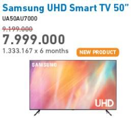 Promo Harga SAMSUNG UA50AU7000 UHD Smart TV  - Electronic City
