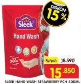Promo Harga SLEEK Hand Wash Antibacterial Strawberry 400 ml - Superindo