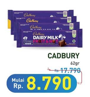 Promo Harga Cadbury Dairy Milk 62 gr - Hypermart