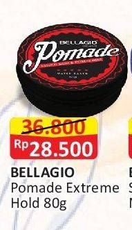 Promo Harga Bellagio Homme Pomade Natural Shine Extreme Hold Black 80 gr - Alfamart