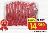 Promo Harga Sukiyaki Brisket per 100 gr - Superindo