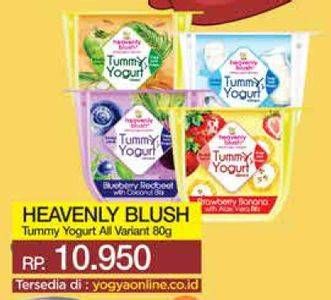 Promo Harga HEAVENLY BLUSH Tummy Yogurt Cup All Variants 80 gr - Yogya