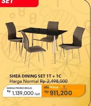 Promo Harga Shea Dinning Chair  - Carrefour