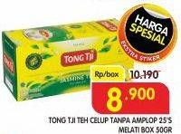 Promo Harga Tong Tji Teh Celup Jasmine Tanpa Amplop 25 pcs - Superindo