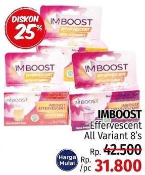 Promo Harga IMBOOST Effervescent with Vitamin C All Variants 8 pcs - LotteMart