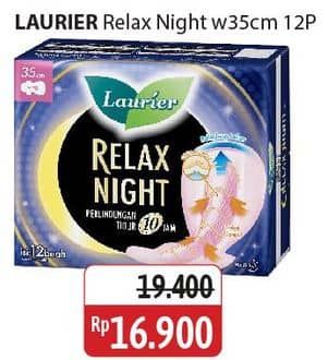 Promo Harga Laurier Relax Night 35cm 12 pcs - Alfamidi