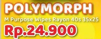 Promo Harga POLYMORPH Multi Purpose Wipes Rayon 35x25 Cm 40 pcs - Yogya