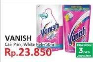Promo Harga VANISH Penghilang Noda Cair Pink, White 750 ml - Yogya