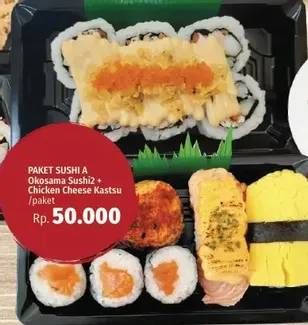 Promo Harga Okosama Sushi + Chicken Cheese Katsu   - LotteMart