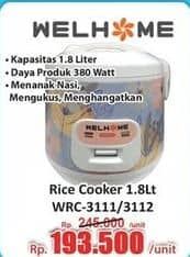 Promo Harga Welhome WRC 3112/3111  - Hari Hari