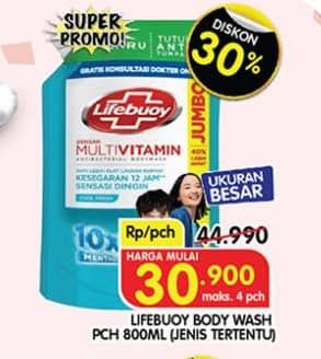Promo Harga Lifebuoy Body Wash 800 ml - Superindo
