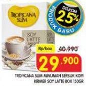 Promo Harga Tropicana Slim Soy Latte per 10 pcs 15 gr - Superindo