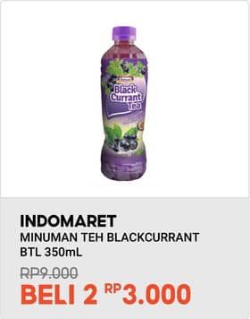 Promo Harga Indomaret Minuman Teh Blackcurrant 350 ml - Indomaret