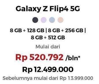 Promo Harga Samsung Galaxy Z Flip4 8GB + 128GB, 8GB + 256GB, 8GB + 512GB  - Erafone