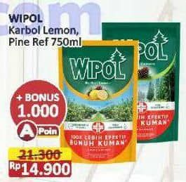 Promo Harga Wipol Karbol Wangi Lemon, Cemara 750 ml - Alfamart