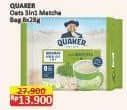 Promo Harga Quaker Oatmeal 3 In 1 Matcha per 8 pcs 28 gr - Alfamart