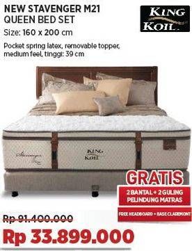 Promo Harga King Koil Stavenger M21 Matras Spring Bed Queen 160 X 200 Cm  - COURTS