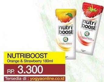 Promo Harga MINUTE MAID Nutriboost Orange, Strawberry 180 ml - Yogya