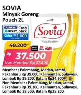 Promo Harga Sovia Minyak Goreng 2000 ml - Alfamart