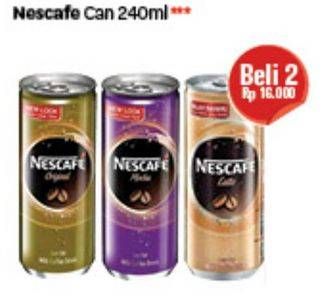 Promo Harga Nescafe Ready to Drink per 2 kaleng 240 ml - Carrefour