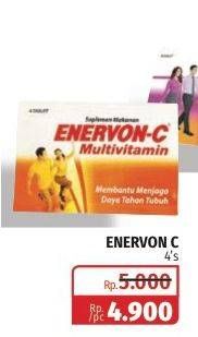 Promo Harga ENERVON-C Multivitamin Tablet 4 pcs - Lotte Grosir