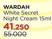 Promo Harga Wardah White Secret Night Cream 17 ml - Watsons